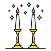 Shabbat candlesticks
