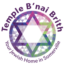 Temple B'nai Brith Your Jewish Home in Somerville Rainbow Kaleidoscope Star Logo
